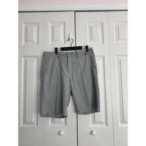 Travis Mathew Golf Shorts Men's 34 Gray Pull-On Mid Rise Slash Pockets Outdoor
